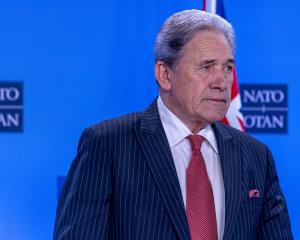 Foreign Affairs Minister Winston Peters at the Nato foreign affairs ministers’ meeting in...