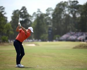 Rory McIlroy holds a share of the lead after the first round at the notoriously challenging...