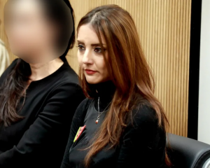 Former Green MP Golriz Ghahraman appearing in court on Monday. Photo: RNZ