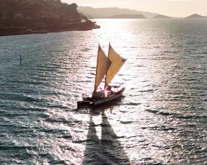 Hinemoana sails up Otago Harbour. PHOTOS: STEPHEN JAQUIERY