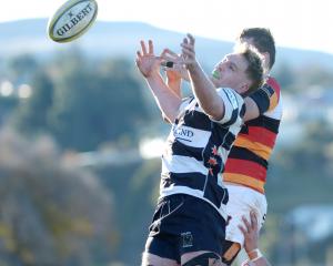 Action from a premier club rugby match between Southern and Zingari earlier in the season. PHOTO:...