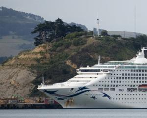 The Pacific Explorer during a visit to Port Chalmers. File photo: ODT