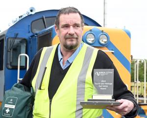 Dunedin Railways health, safety and training manager Donald Ross represented his team in...