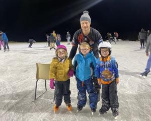 Skaters on the ice. Photos: Lisa Scott/Stavely Ice Rink