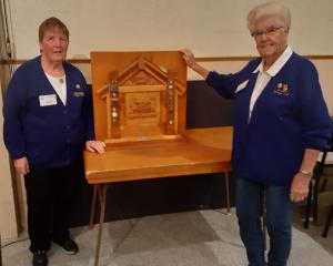 Waimate Savage &amp; Entertainment Club president Jan Dugdale (left) and member Pam Buckingham...