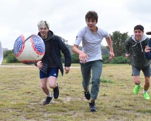 Tomahawk youngsters (from left) Nuku Ritchie, 15, Rupert Lublow-Catty, 14, Alexander Hattrell, 15...