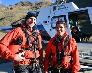 Alpine Cliff Rescue team members Mike Roberts and Anthea Fisher attended the mountain rescue...