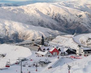 Cardrona skifield yesterday morning. PHOTO: SUPPLIED
