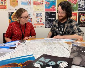 Ashburton Art Gallery and Museum deputy director Danielle Campbell and archivist Connor Lysaght...