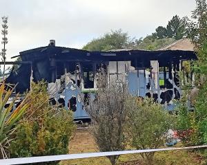 The house was gutted by the fire. PHOTO: TONI MCDONALD