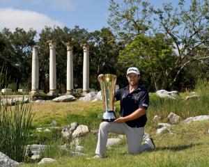 Queenstown pro golfer Ben Campbell following a huge win in Morocco on Sunday. PHOTO: ASIAN TOUR