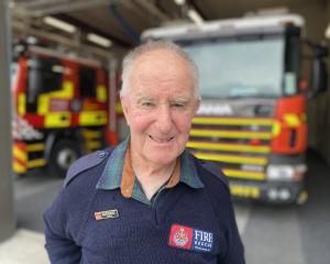 Bob Robertson ticks over 65 years as a Queenstown fire brigade vollie this Saturday. PHOTO:...