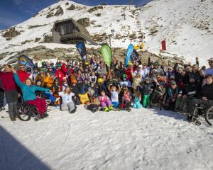 Punters pictured during last year’s Snow Sports NZ Adaptive Festival. PHOTO: SNOW SPORTS NZ
