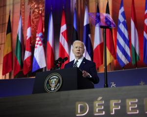 President Joe Biden spoke at a NATO event in Washington to commemorate the 75th anniversary of...