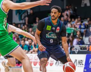 Auckland Tuatara guard Corey Webster in action during an NBL game against Manawatu. PHOTO: GILES...