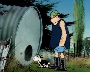 A scene from the1986 animated movie Footrot Flats - The Dog's Tale. Image: NZ On Screen