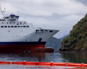The Aratere ran aground last month near Picton. Photo: RNZ