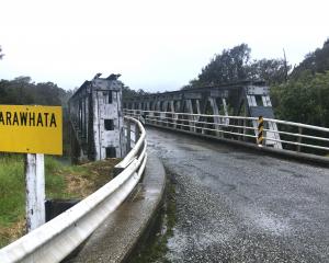 The Arawhata River bridge, where one of the party finally alerted authorities. Photo: ODT files 