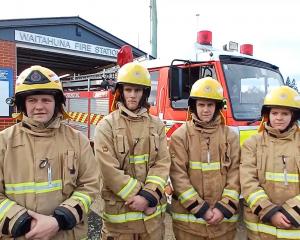 Waitahuna’s firefighting Holgate family, (from left) dad Quentin and siblings Crede, 20, Bryn, 19...