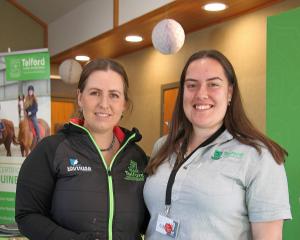 Encouraging agricultural success at the Telford open day last week are equine tutor Casey Evans ...