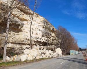 A large rock overhang, posing a risk to motorists in Livingston-Duntroon Rd, has been blasted....