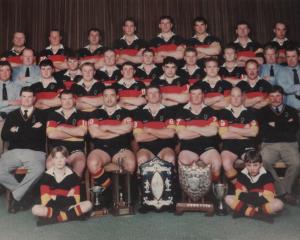 The proud Albion Rugby Club senior team which won the 1995 Galbraith Shield is pictured above....