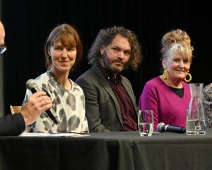 Dunedin Public Art Gallery director Cam McCracken (left) hosts a roundtable discussion with...