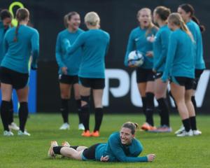 A drone was flown over a Football Ferns training session in France. File photo: Getty