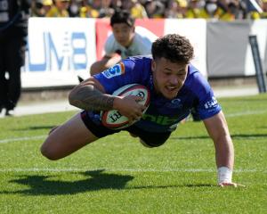 Blues winger Caleb Tangitau is joining the Highlanders. PHOTO: GETTY IMAGES