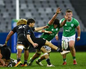 Dylan Pledger of New Zealand U20 in action during the World Rugby U/20 Championship, 3rd Place...