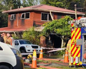 The fatal fire happened in the Auckland suburb of Hillpark in May. Photo: RNZ 