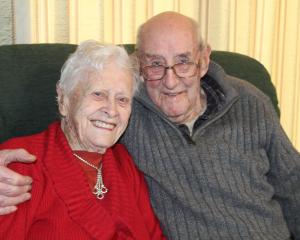 Maureen and Ron Hamilton cuddle up at their home in Winton preparing for their 70th wedding...