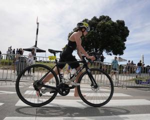 Melanie Button (Columba) competes in a triathlon. Photos: supplied