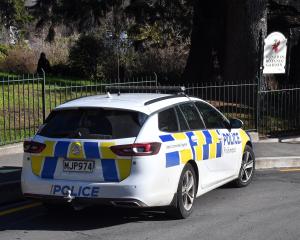 Police searched around Dunedin's Botanic Garden yesterday after a young woman was grabbed. Photo:...