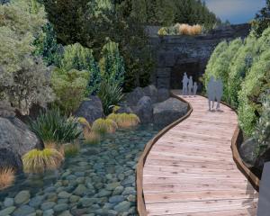 An artist’s drawing of the proposed entrance to an "Eco-Cave" in Queenstown, mooted as New...