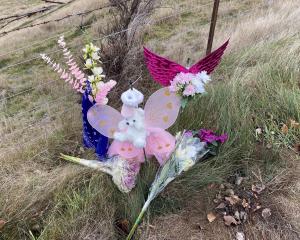A memorial has been established at the scene of a crash between Queenstown and Arrowtown, where...