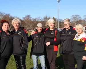 Some of the 1993 Albion Rugby Club women’s team members (from left) Vanessa Whangapirita, Donna...