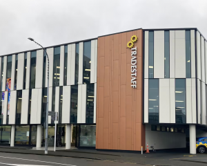 The Lower Hutt building at the centre of court action over its seismic rating. Photo / Catherine...