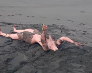 A headless sex doll inexplicably found on Tapuae Beach, Taranaki. Photo: Alice Cowdrey / Supplied