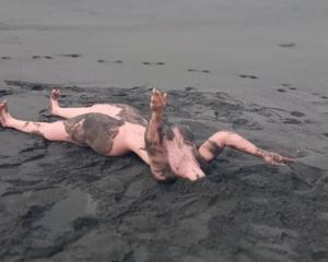 A headless sex doll found on Tapuae Beach, Taranaki Photo: Alice Cowdrey / Supplied