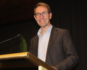 Sir Ashley Bloomfield speaks on resilience and leadership during an event in Invercargill last...