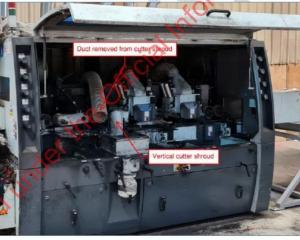 A diagram of the moulding machine involved in the incident. PHOTO: WORKSAFE