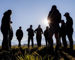 Representatives of VF Corporation and the New Zealand Merino Company visit Glenaan Station in...