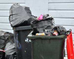 The Dunedin City Council is looking to tighten up on rubbish regulations. PHOTO: STEPHEN JAQUIERY