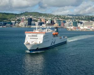 The Kaitaki Interislander ferry leaves Wellington Harbour. Photo: KiwiRail