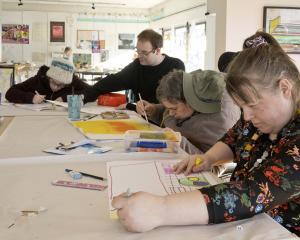 Studio2 artists (from left) Chardonnay Kyle, Cody Marshall, Malanie  Skipper and Vanessa Murphy...