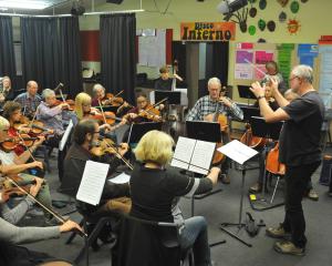 Central Otago Regional Orchestra in rehearsal in 2019. PHOTO: ARCHIVE