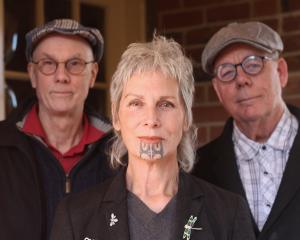 John Dodd, left, Donna Dean and John Egenes play the Dunedin Folk Club next weekend. Photo: supplied