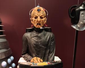 The monster vault at the "Doctor Who Worlds of Wonder" exhibition in Wellington has life-sized...