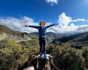 Fin Ramsay, on top of the Remutaka Range. Photo: supplied 